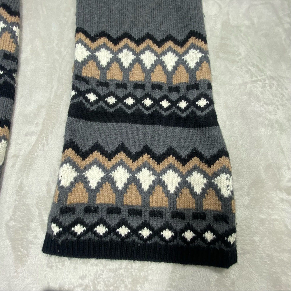 Theory Fair Isle wool scarf one size - Picture 3 of 4